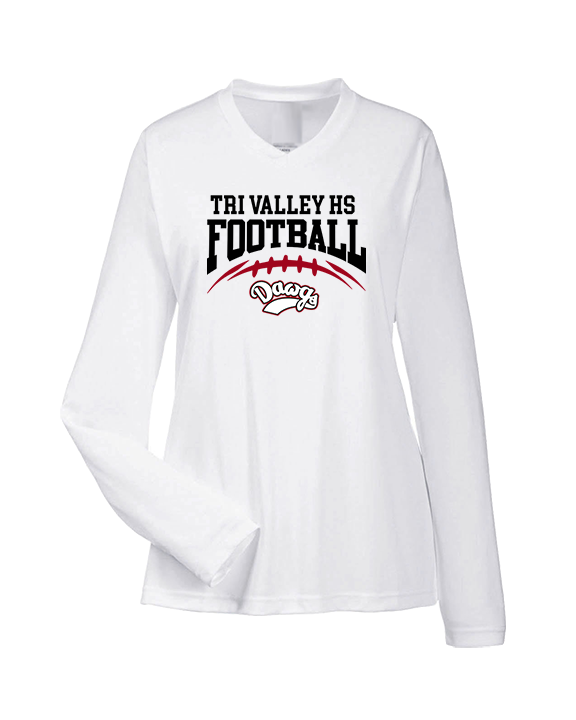 Tri Valley HS Football School Football - Womens Performance Longsleeve