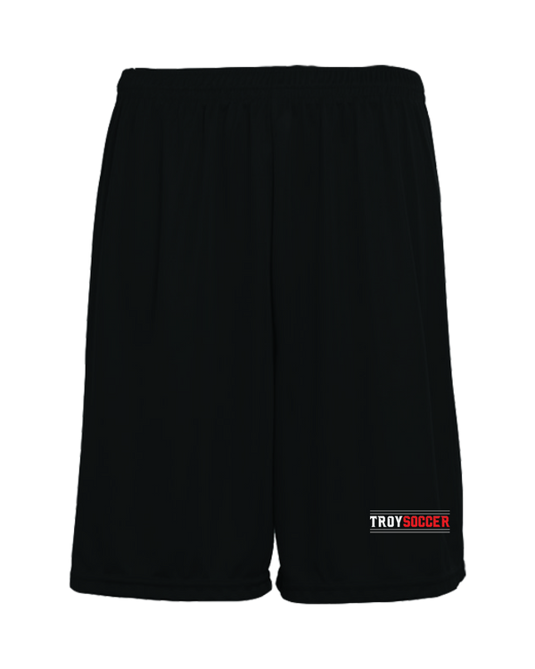 Troy HS Wordmark Lines - Training Short With Pocket