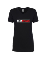 Troy HS Wordmark Lines - Women’s V-Neck