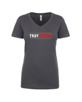 Troy HS Wordmark Lines - Women’s V-Neck