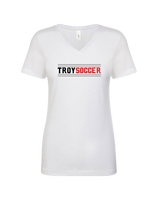 Troy HS Wordmark Lines - Women’s V-Neck