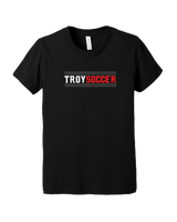 Troy HS Wordmark Lines - Youth T-Shirt