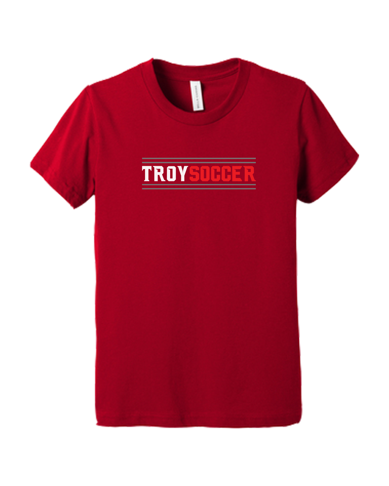 Troy HS Wordmark Lines - Youth T-Shirt