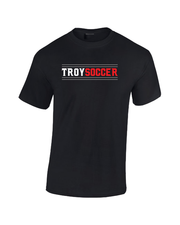 Troy HS Wordmark Lines - Cotton T-Shirt