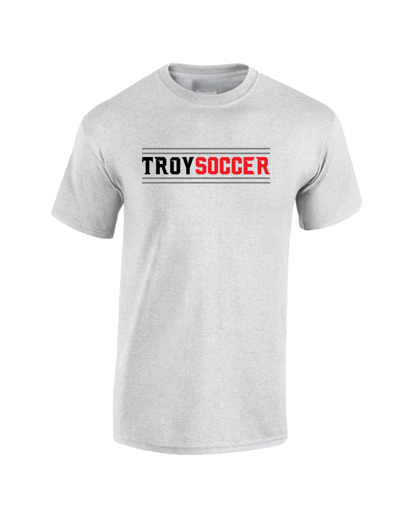 Troy HS Wordmark Lines - Cotton T-Shirt