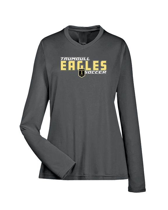 Trumbull HS Boys Soccer Bold - Womens Performance Longsleeve