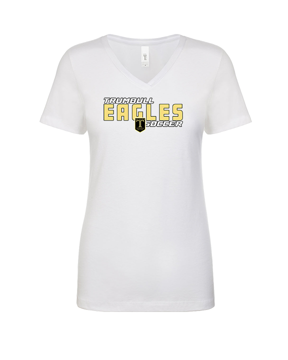 Trumbull HS Boys Soccer Bold - Womens V-Neck