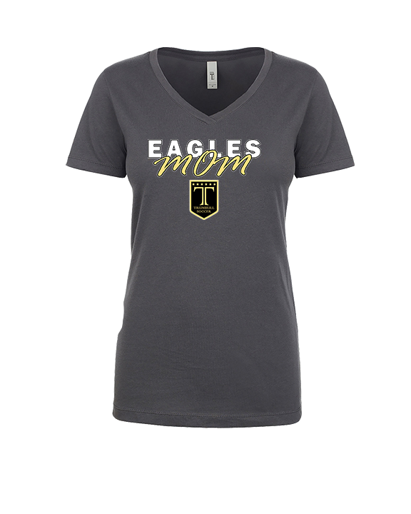 Trumbull HS Boys Soccer Mom - Womens Vneck