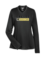 Trumbull HS Boys Soccer Pennant - Womens Performance Longsleeve