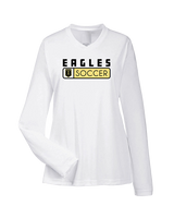Trumbull HS Boys Soccer Pennant - Womens Performance Longsleeve