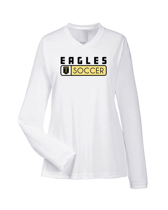 Trumbull HS Boys Soccer Pennant - Womens Performance Longsleeve
