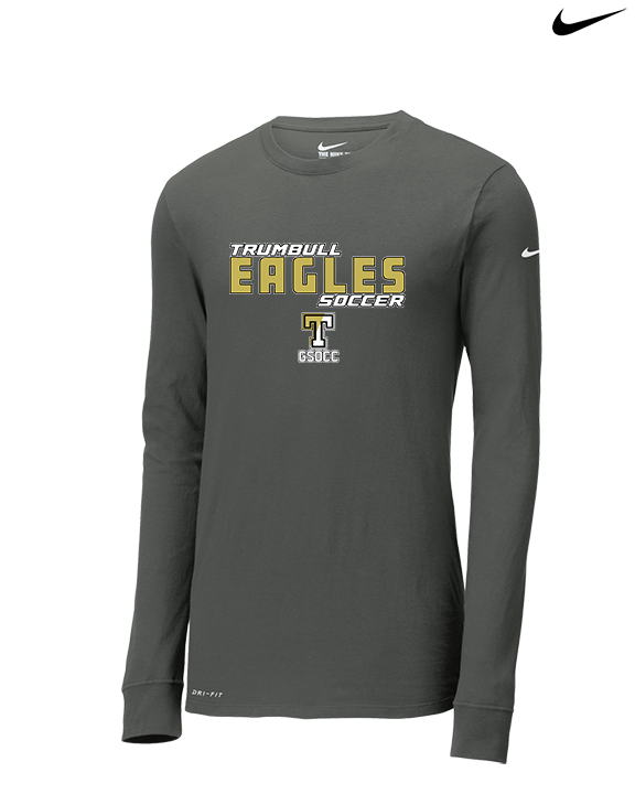 Trumbull HS Soccer Bold - Mens Nike Longsleeve