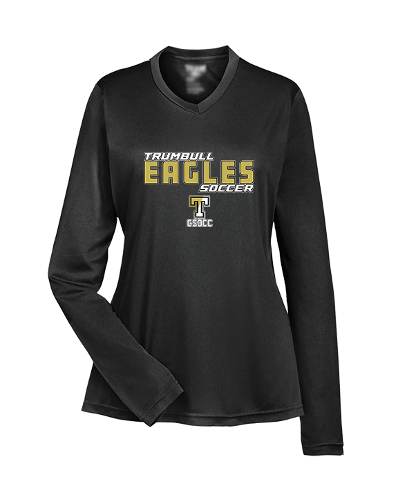 Trumbull HS Soccer Bold - Womens Performance Longsleeve