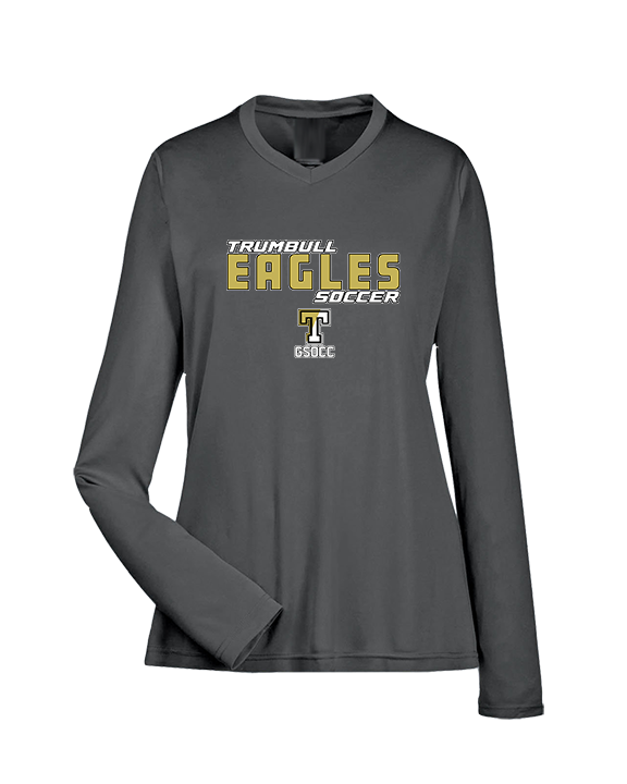 Trumbull HS Soccer Bold - Womens Performance Longsleeve