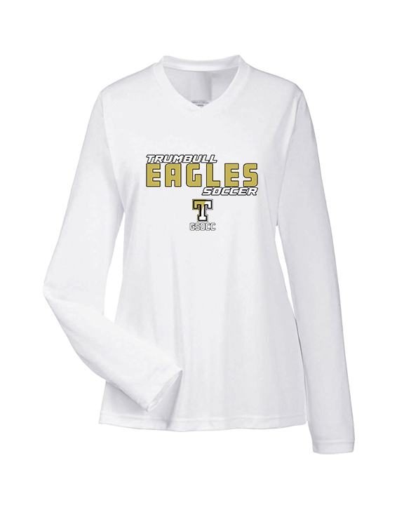 Trumbull HS Soccer Bold - Womens Performance Longsleeve
