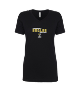 Trumbull HS Soccer Bold - Womens V-Neck