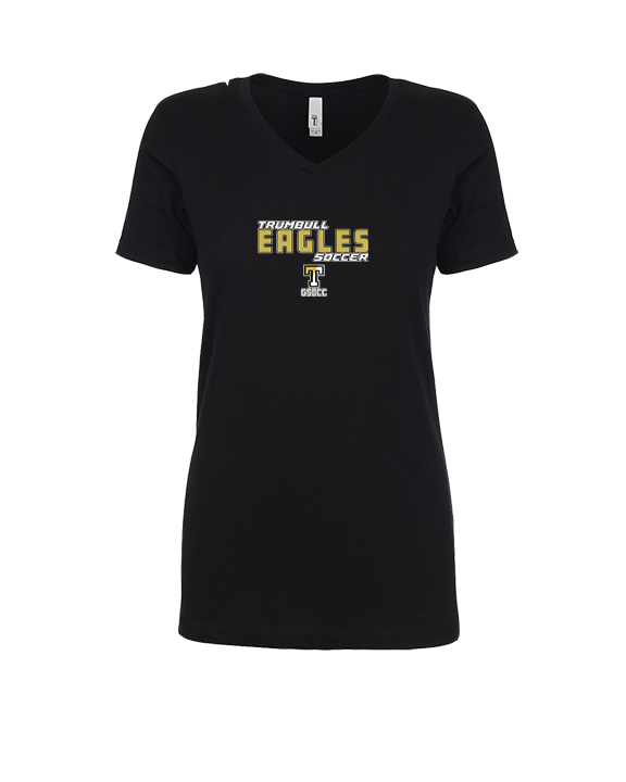 Trumbull HS Soccer Bold - Womens V-Neck