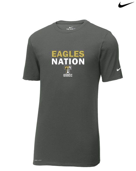 Trumbull HS Soccer Nation - Mens Nike Cotton Poly Tee