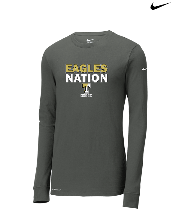 Trumbull HS Soccer Nation - Mens Nike Longsleeve