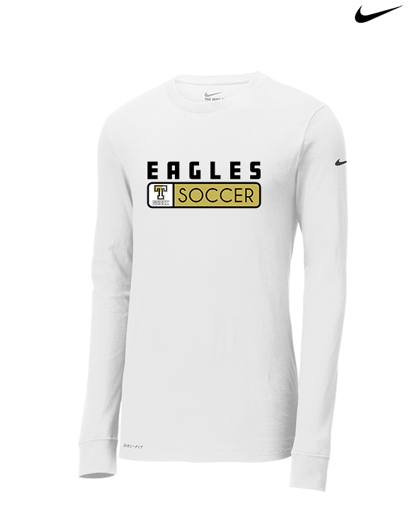Trumbull HS Soccer Pennant - Mens Nike Longsleeve