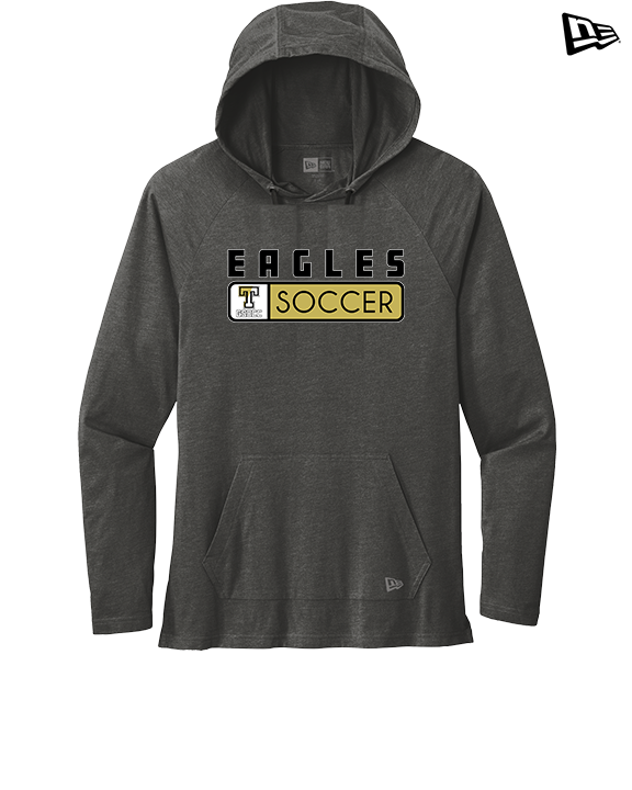 Trumbull HS Soccer Pennant - New Era Tri-Blend Hoodie