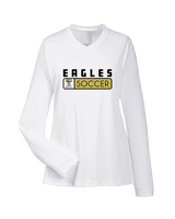 Trumbull HS Soccer Pennant - Womens Performance Longsleeve