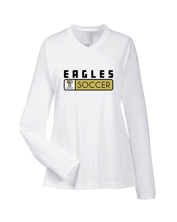 Trumbull HS Soccer Pennant - Womens Performance Longsleeve