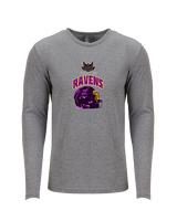 Tucson Ravens Football Helmet - Tri-Blend Long Sleeve