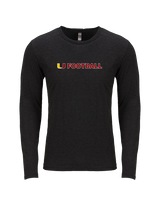 Tulare Union HS Football - Tri-Blend Long Sleeve
