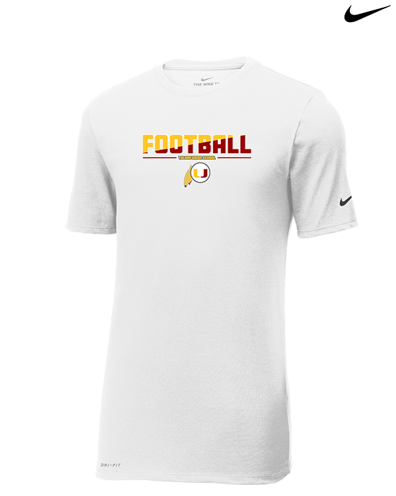 Tulare Union HS Football Cut - Mens Nike Cotton Poly Tee