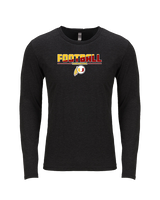 Tulare Union HS Football Cut - Tri-Blend Long Sleeve