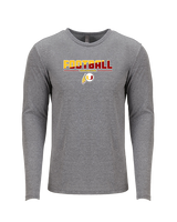 Tulare Union HS Football Cut - Tri-Blend Long Sleeve