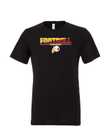 Tulare Union HS Football Cut - Tri-Blend Shirt