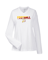 Tulare Union HS Football Cut - Womens Performance Longsleeve