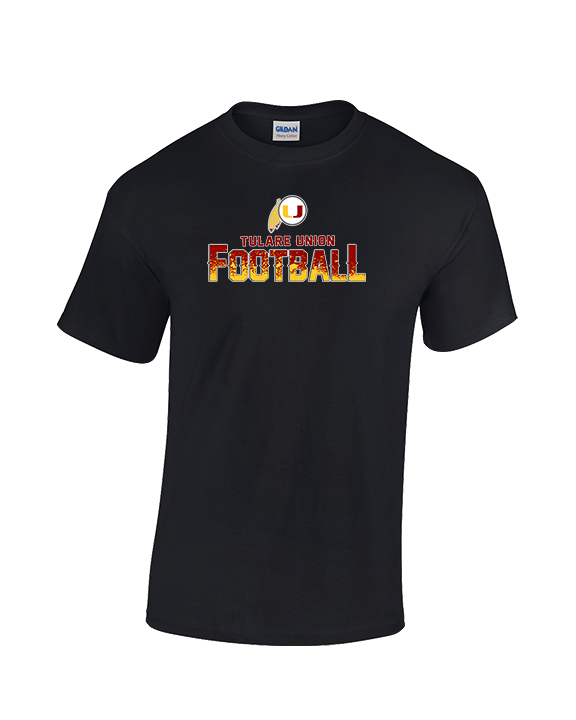 Tulare Union HS Football Splatter - Cotton T-Shirt