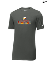 Tulare Union HS Football Splatter - Mens Nike Cotton Poly Tee