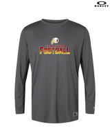 Tulare Union HS Football Splatter - Mens Oakley Longsleeve