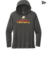 Tulare Union HS Football Splatter - New Era Tri-Blend Hoodie