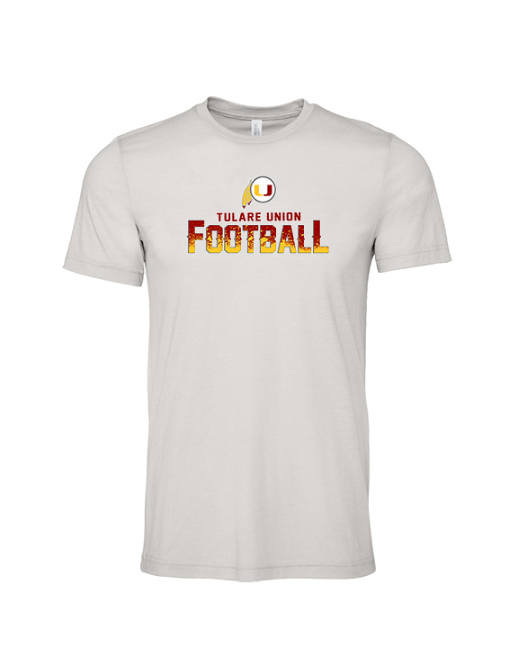 Tulare Union HS Football Splatter - Tri-Blend Shirt