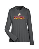 Tulare Union HS Football Splatter - Womens Performance Longsleeve