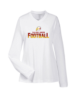 Tulare Union HS Football Splatter - Womens Performance Longsleeve