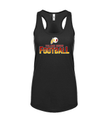 Tulare Union HS Football Splatter - Womens Tank Top