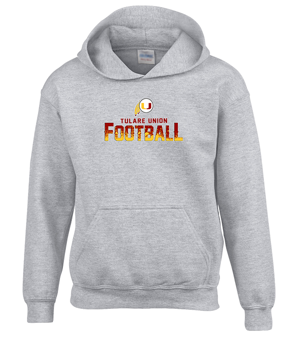 Tulare Union HS Football Splatter - Youth Hoodie