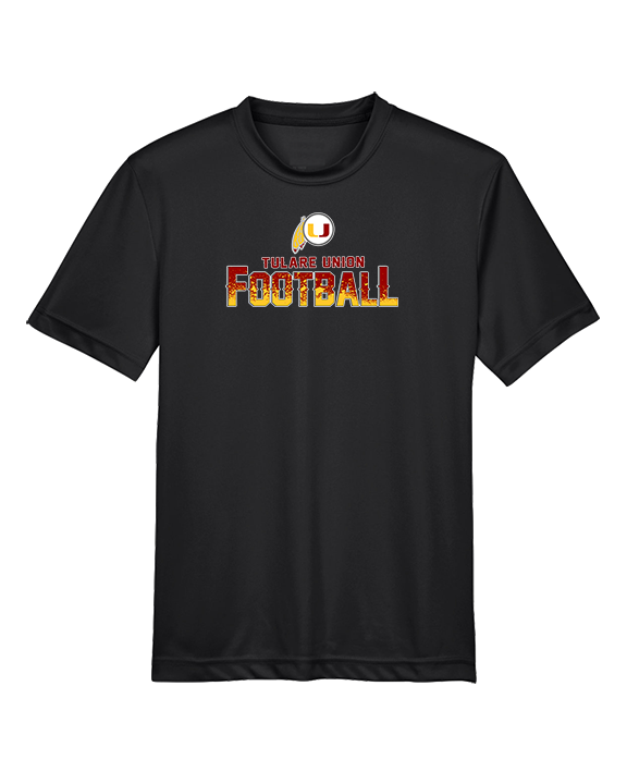 Tulare Union HS Football Splatter - Youth Performance Shirt