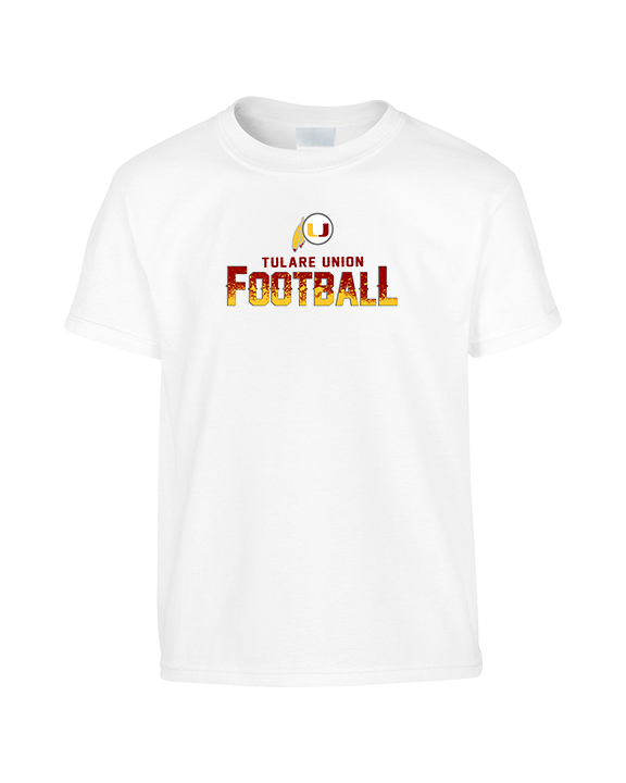 Tulare Union HS Football Splatter - Youth Shirt