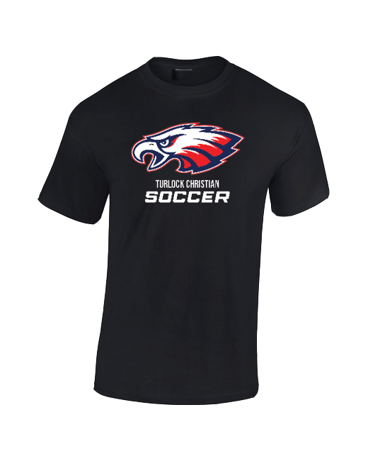 Turlock Christian HS SOCC Eagle - Cotton T-Shirt