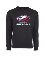 Turlock Christian HS SBALL Eagle - Crewneck Sweatshirt