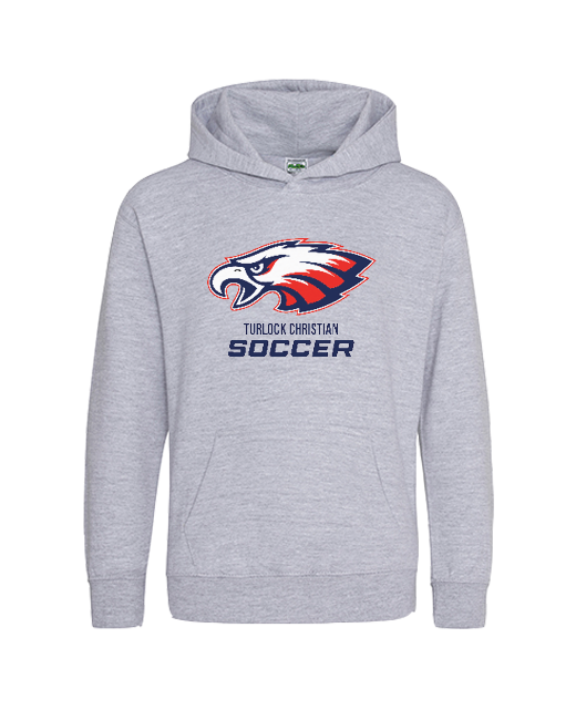 Turlock Christian HS SOCC Eagle - Cotton Hoodie