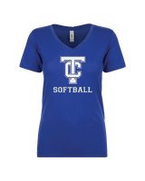 Turlock Christian HS SBALL Logo - Women’s V-Neck