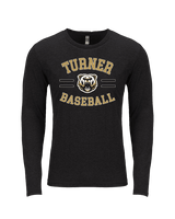 Turner HS Baseball Curve - Tri-Blend Long Sleeve